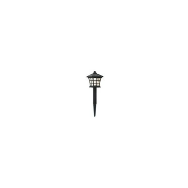 Living District Dux 6-Pack Plastic Outdoor LED Pathway Light in Black