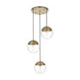 thumbnail image 1 of Living District Eclipse 18 Inch Pendant Clear Shade in Chrome, 1 of 9