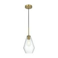 thumbnail image 1 of Living District Gene 7 Inch Pendant Clear Shade in Satin Gold, 1 of 10