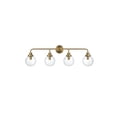 thumbnail image 1 of Living District Hanson 37 inch Wall Sconce in Satin Gold, 1 of 8