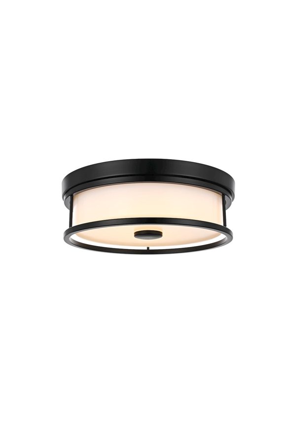 Kolson 12 Inch Led Flush Mount In Black
