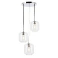 thumbnail image 1 of Living District Collier 3 Light Chrome And Clear Glass Pendant, 1 of 14