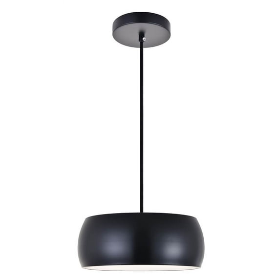 Living District LD2411BK Flynn 2 Light Black Pendant - 14 x 14 x 5.10 in.