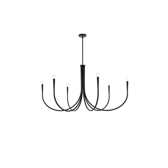 Living District Layne 50 inch chandelier in Black