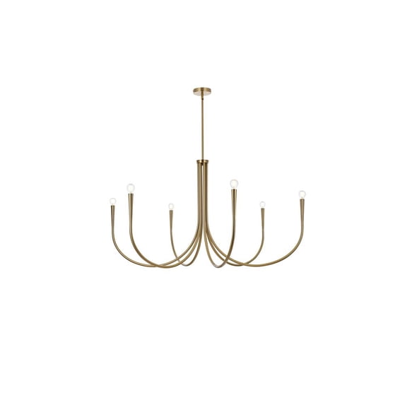 Living District Layne 50 inch chandelier in Gold