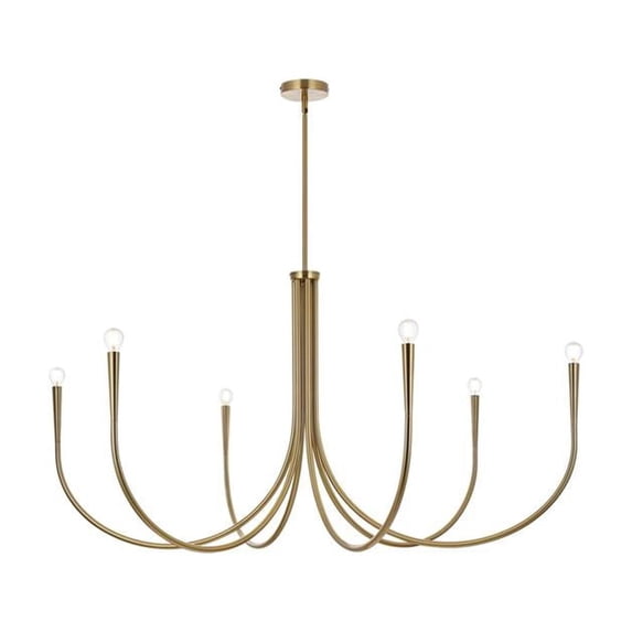 Living District Layne 55 inch chandelier in Gold