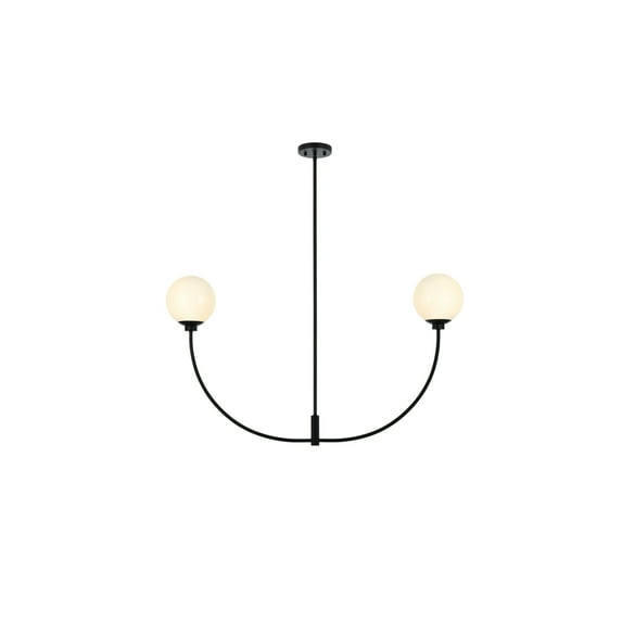 Living District Nyomi 42 Inch Chandelier In Black