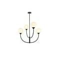 thumbnail image 1 of Living District Nyomi 30 Inch Chandelier In Black, 1 of 8