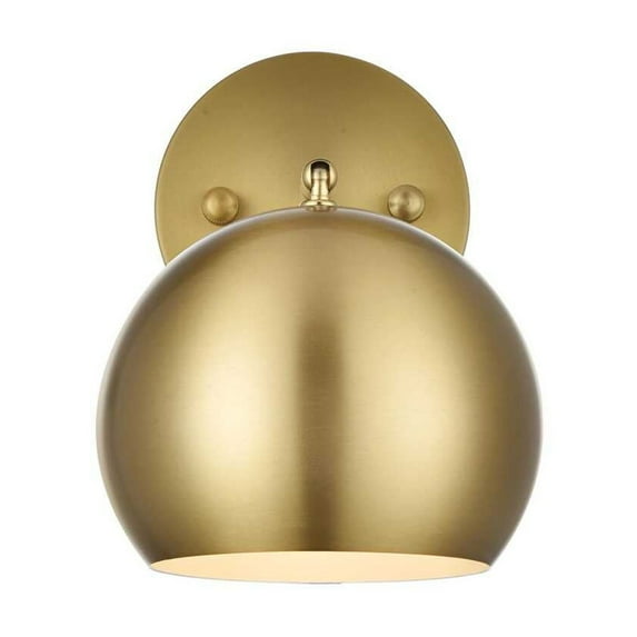 Living District Othello 6 Inch Wall Sconce in Satin Gold