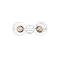 thumbnail image 1 of Living District Rogelio 2-Light Iron & Glass Bath Sconce in Chrome/Clear, 1 of 5