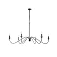 thumbnail image 1 of Living District Rohan 60 inch chandelier in Matte Black, 1 of 9