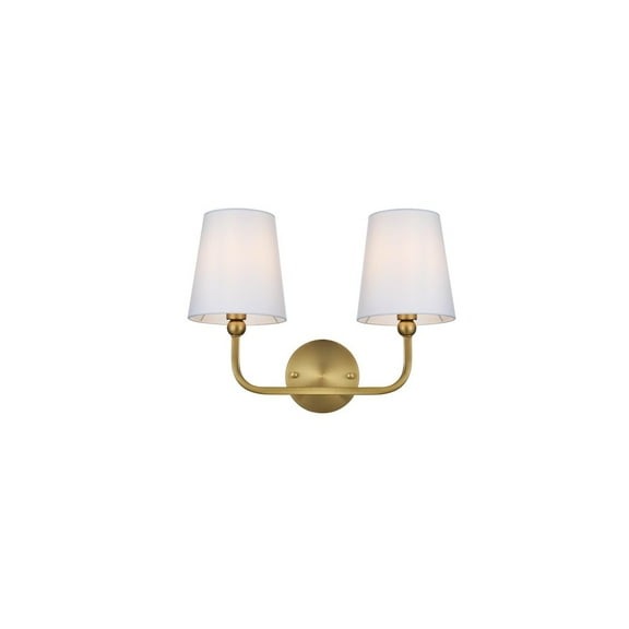 Living District Senna 16 inch Wall Sconce in Satin Gold