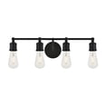 thumbnail image 1 of Living District Serif 4-Light Mid-Century Metal Wall Sconce in Black, 1 of 3