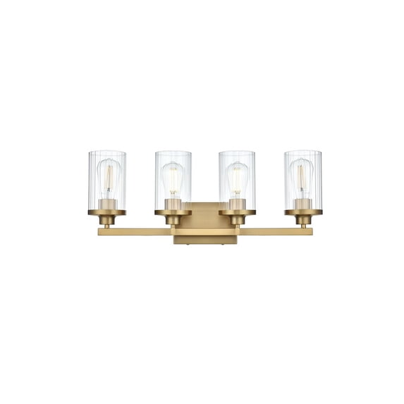 Living District Thane 25 inch Wall Sconce in Satin Gold
