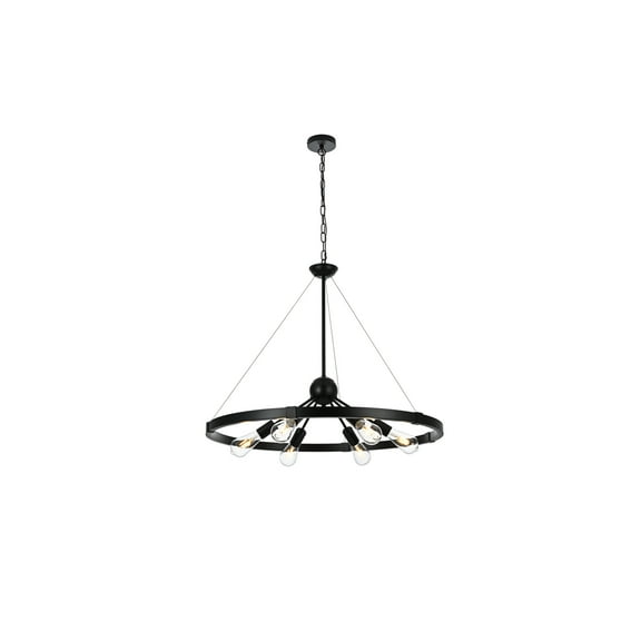 Living District Thora 32 Inch Pendant Light In Black