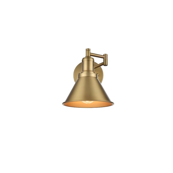 Living District Varden 7 inch Wall Sconce in Satin Gold