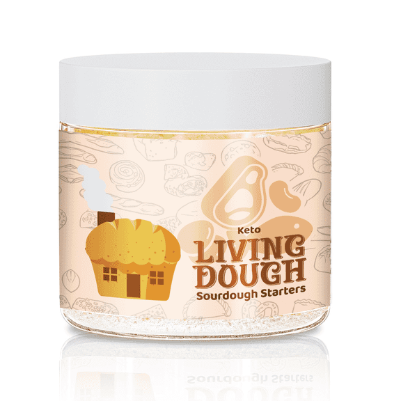 Living Dough - Keto Live Sourdough Starter Culture - Low Carb Australian High Protein Organic Lupin Flour Culture