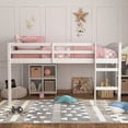 thumbnail image 1 of Living Essentials by Hillsdale Alexis Wood Arch Twin Jr. Loft Bed, White, 1 of 14