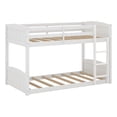 thumbnail image 1 of Living Essentials by Hillsdale Alexis Wood Arch Twin Over Twin Floor Bunk Bed, White, 1 of 15