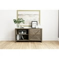 thumbnail image 1 of Hillsdale Columbus 47 inch Wood TV Stand for TVs up to 52", Dark Oak, 1 of 13