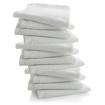 Living Fashions 12 Pack Bar Towels - Bar Mop Cleaning Kitchen Towels - Premium Cotton Dish Towels, Size 16" x 19"