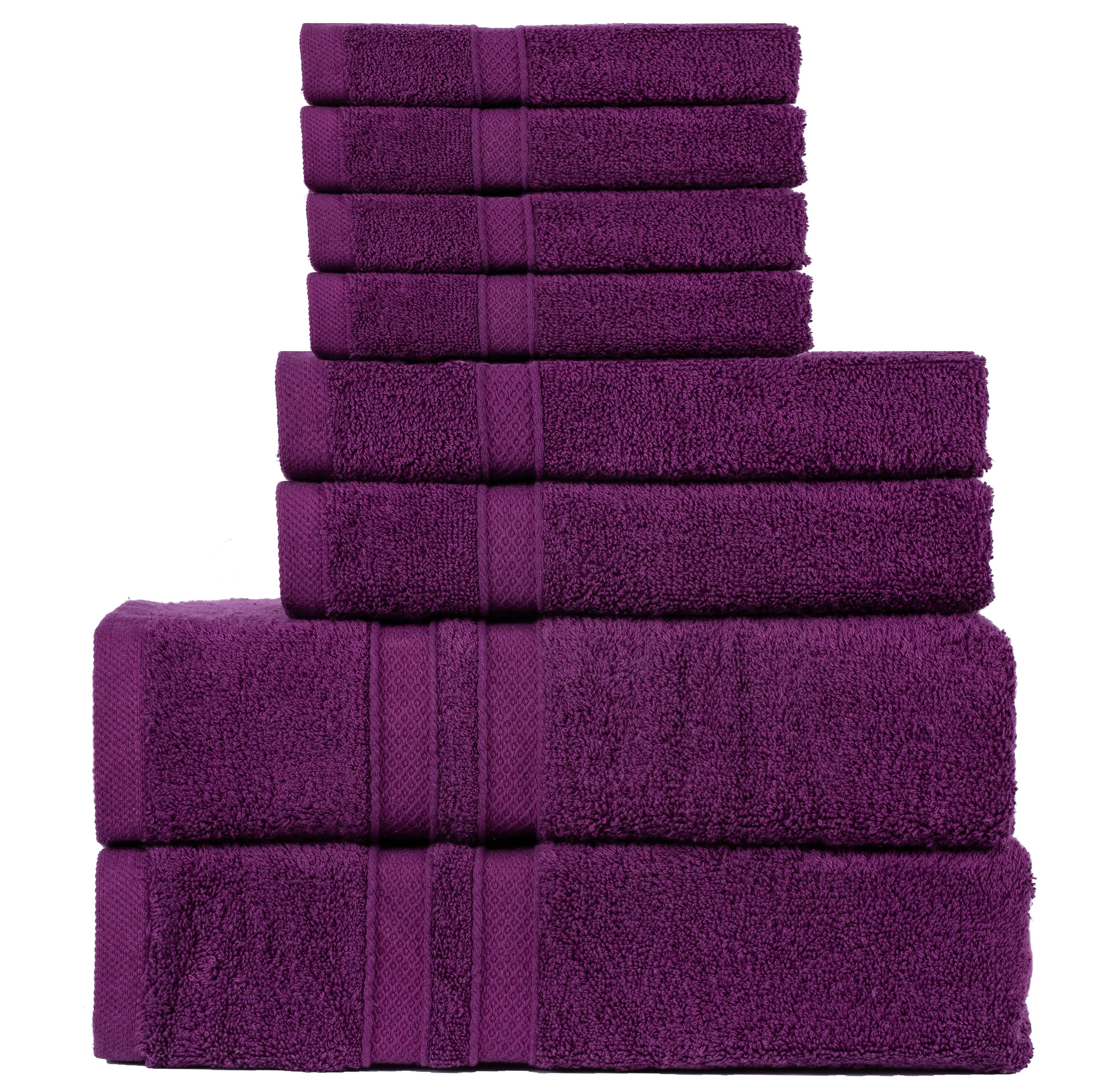 Kate Spade New York Blue 8 Piece 100% Cotton Towel Set 2 Bath 2 Hand & 4  Wash