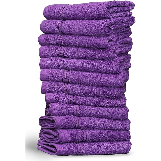 Living Fashions Washcloths 12 Pack Size 12” x 12” Soft & Absorbent