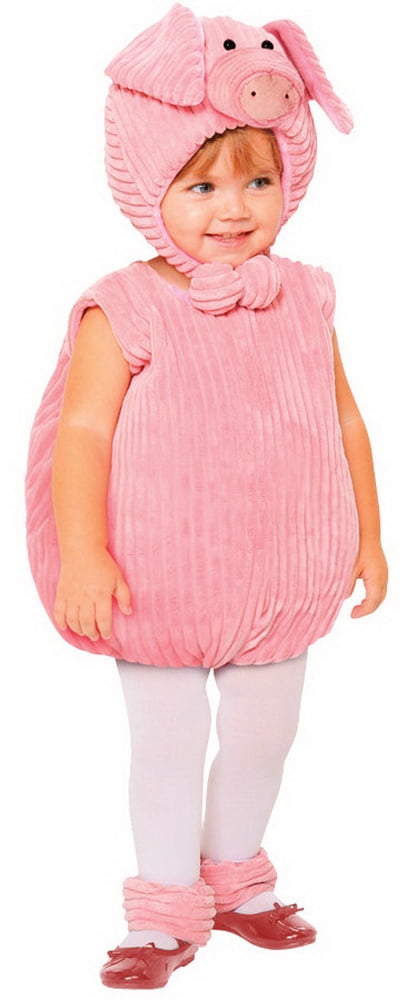 Living Fiction Pig Toddler Fancy-Dress Costume for Halloween with Plush Bodysuit, Toddlers 1-2T