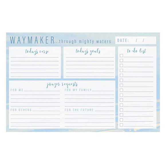 Living Grace P1808 Waymaker Desk Notepad - Pack of 6