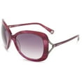thumbnail image 1 of Living Health Products AZ-154-TRSOLIVIAPLM 57 mm True Religion Sunglasses Olivia Oversized Sunglasses, Plum, 1 of 6