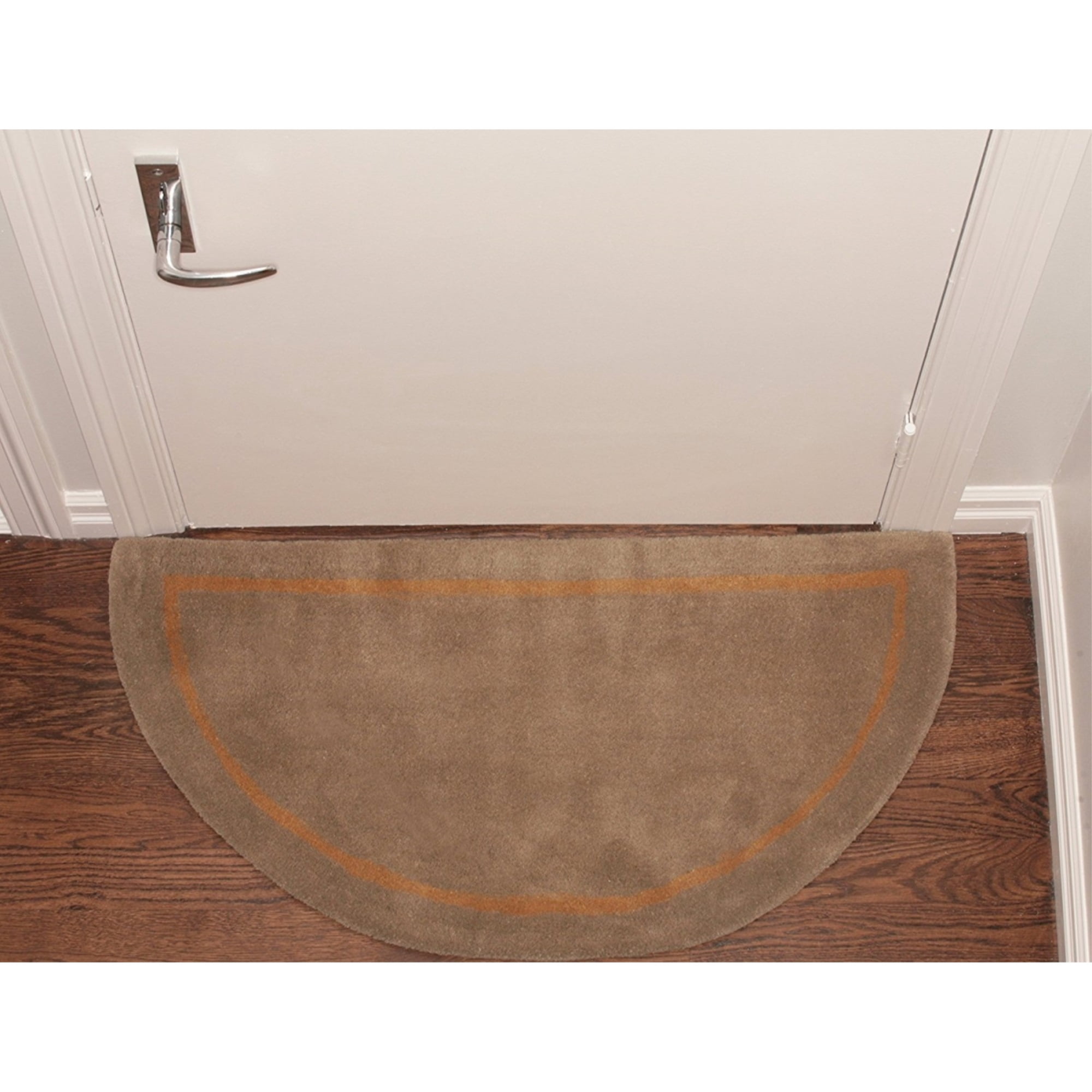 Living Health Products AZ-186-HenleycamelHalf Henley Wool Rug Half Round - camel
