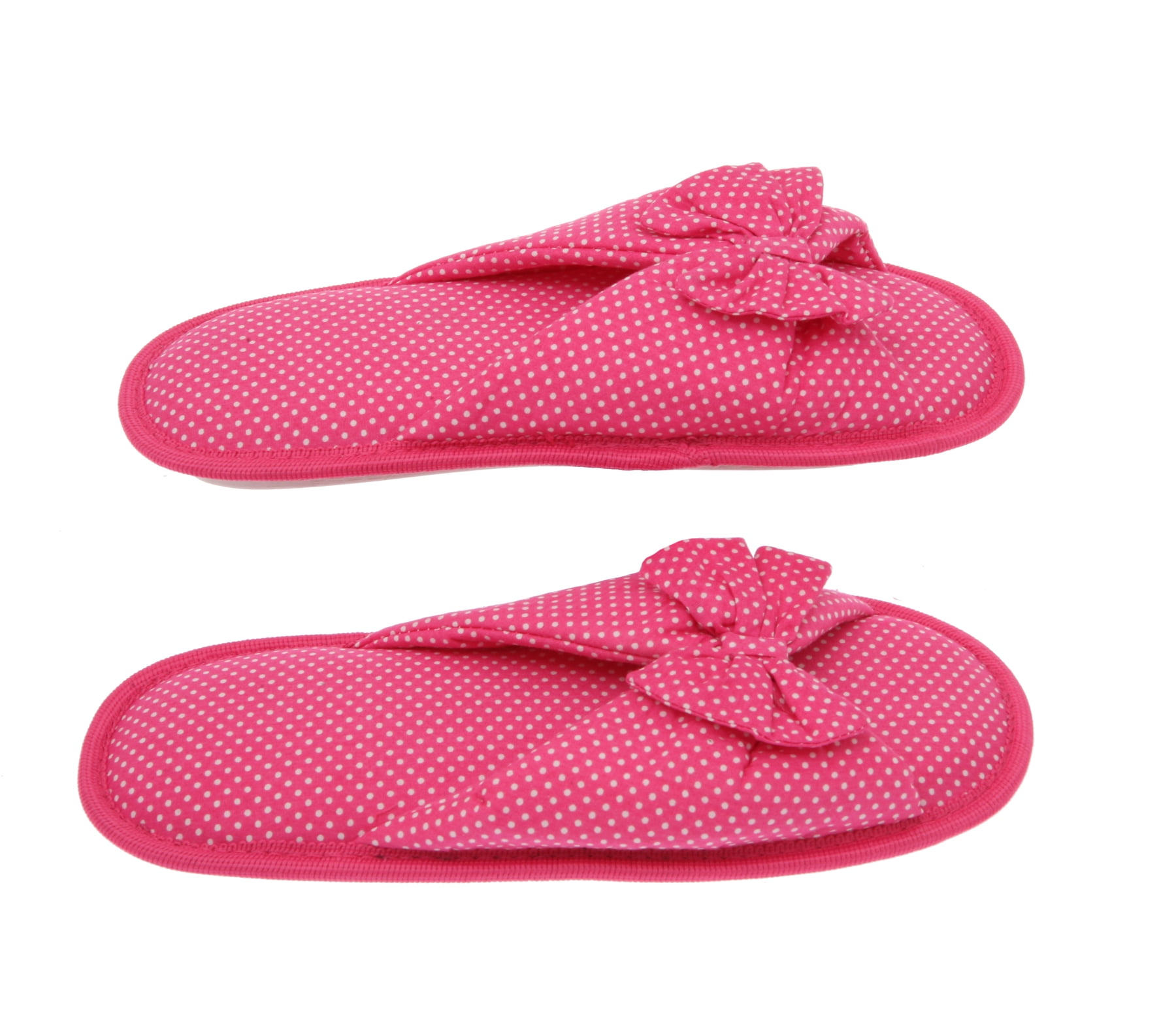 Living Health Products Cotton Memory Foam Women's Slipper with Butterfly Tie