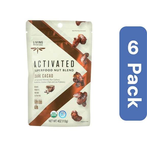 Living Intentions Nut Blend Dark Cacao 4 oz (Pack of 6)