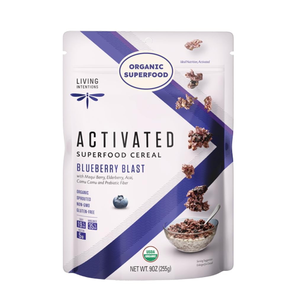 Living Intentions Organic Activated Superfood Cereal Blueberry Blast
