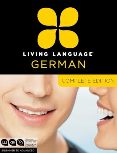 Pre-Owned Living Language German, Complete Edition: Beginner through advanced course, including 3 coursebooks, 9 audio CDs, and free online learning, 9780307478559, Paperback, Unabridged edition