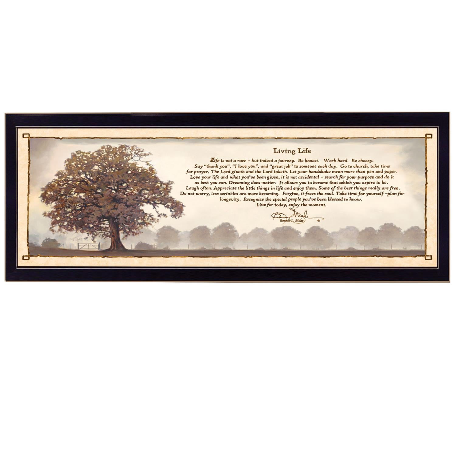 TrendyDecor4U Living Life By Bonnie Mohr Printed Wall Art COW215A-712 ...