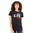thumbnail image 1 of Living Life Its Fullest Basketball Womens Slim Fit Graphic Tee Brisco Brands S, 1 of 5