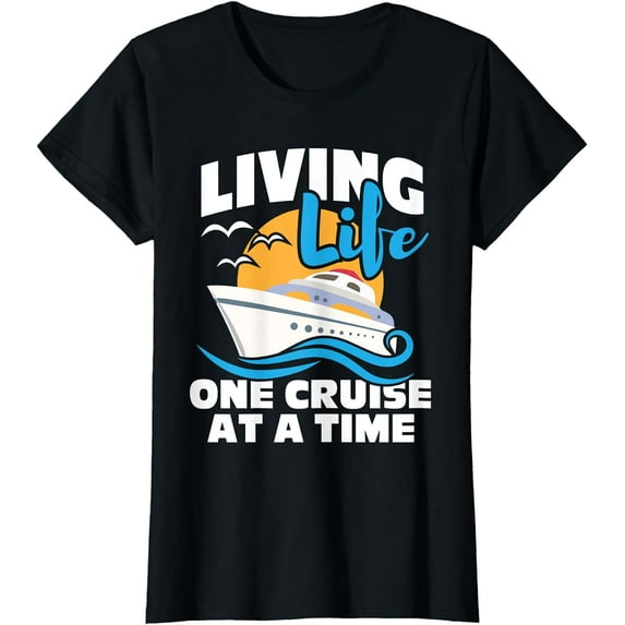 Living Life One Cruise At A Time - Cruising Lover Cruiser T-Shirt T-shirts