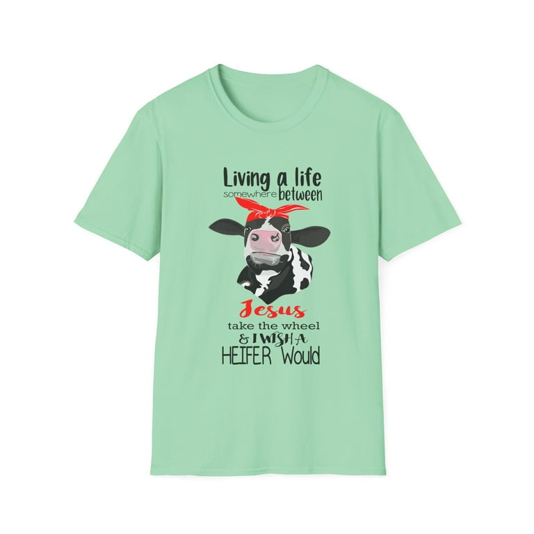 Living Life Somewhere Between Jesus Take The Wheel Tshirt Living Life Somewhere Between Jesus Take The Wheel Tshirt