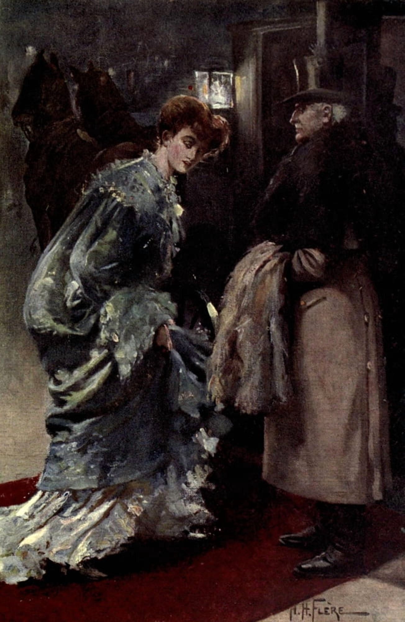 Living London 1902 The Footman Canvas Art - Herbert H FlÔøΩre (24 x 36)