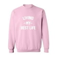 thumbnail image 1 of Living My Best Life Crewneck Sweatshirt, 1 of 3