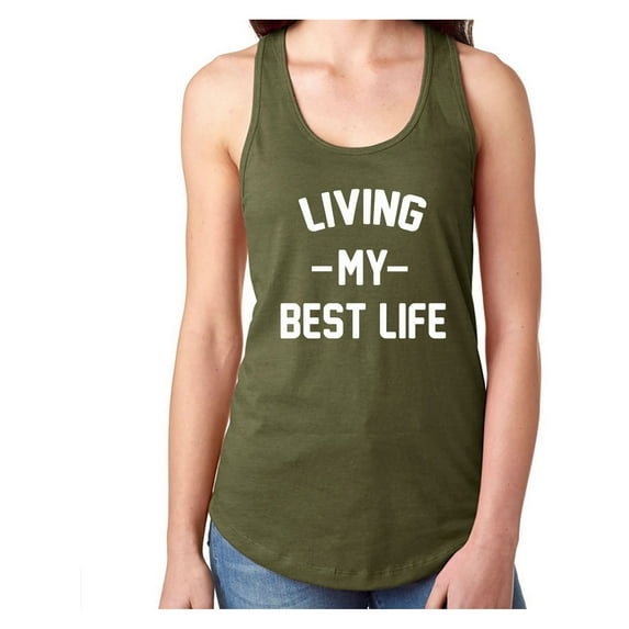 Living My Best Life Racerback Tank
