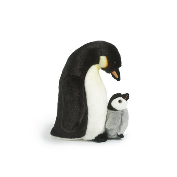 Living Nature 11" Plush Penguin with Chick Plush Animal