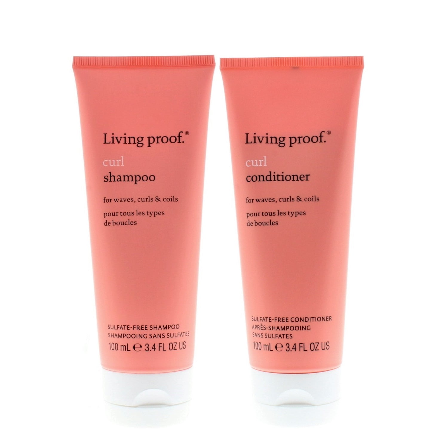 Living Proof Curl Shampoo and Conditioner 100ml/3.4oz Combo