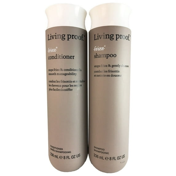 Living Proof No Frizz Daily Conditioner & Shampoo with Full Size Set, 2 Piece