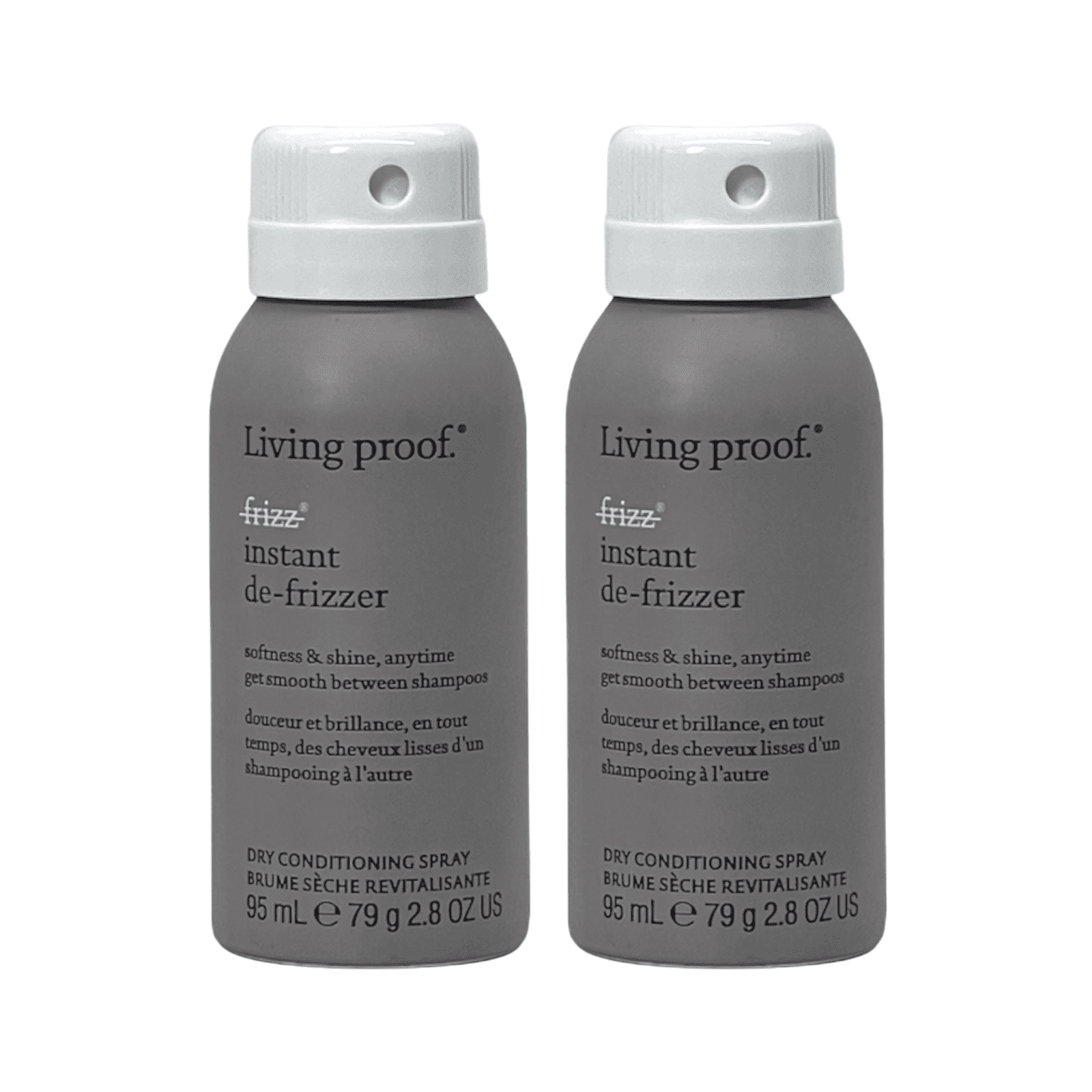 Living Proof No Frizz Instant De-Frizzer 2.8 Oz (Pack of 2)