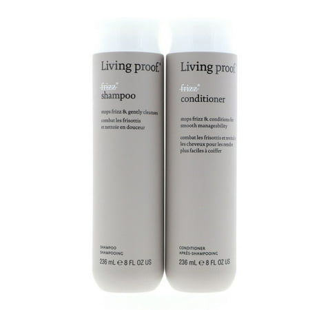 Living Proof No Frizz Shampoo 8 oz , No Frizz Conditioner 8 oz Set Pack of 2