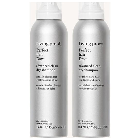Living Proof Perfect Hair Day Advance Clean Dry Shampoo 5.5 Oz (Pack of 2)
