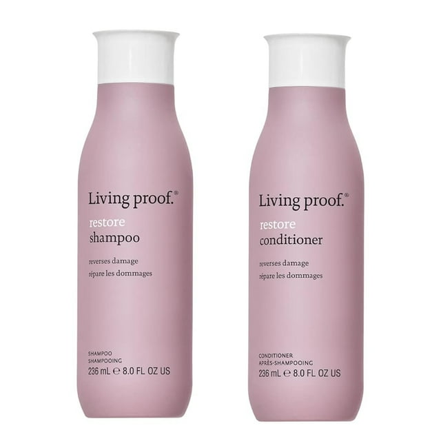 Living Proof Restore Conditioner & Shampoo, 8 Oz Each