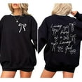 thumbnail image 1 of Living Proof of a Loving God Sweatshirt – Double Sided Christian Faith Coquetee Bow Crewneck, Jesus Religious Unisex Sweater, 1 of 7